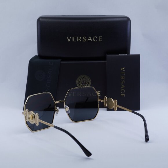 FINAL PRICE NEW VERSACE VE2248 100287 GOLD GREY SUNGLASSES main image 6